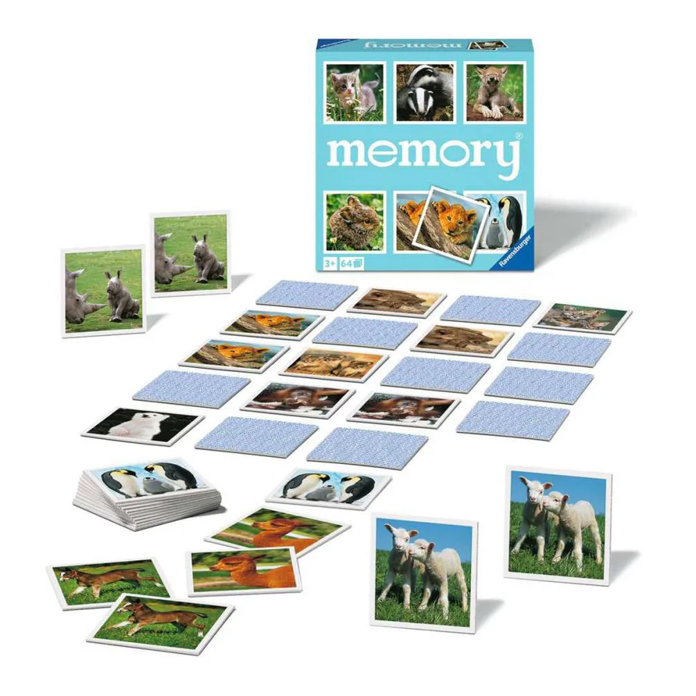 Animal Babies Large Memory Game Extra Image 2