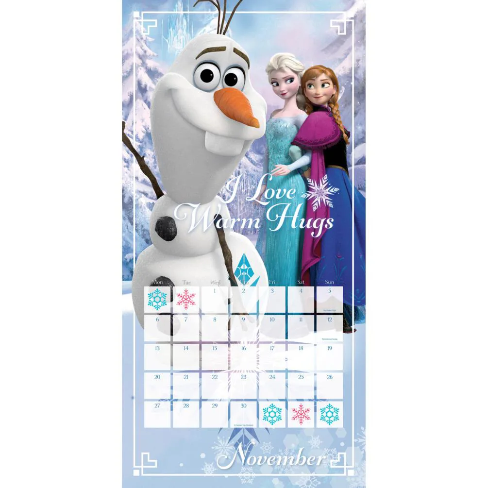 Disney Frozen 2017 Square Calendar Extra Image 2
