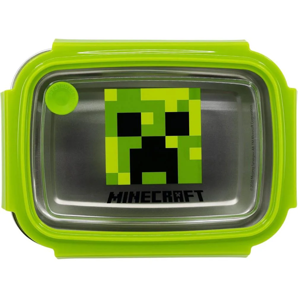 Minecraft Rectangular Stainless Steel Lunch Box Extra Image 1