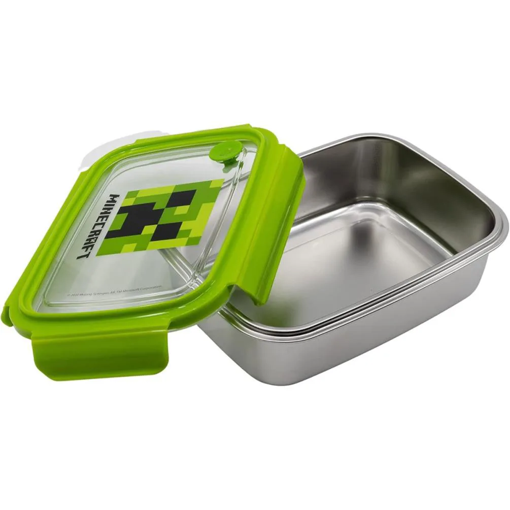 Minecraft Rectangular Stainless Steel Lunch Box Extra Image 2