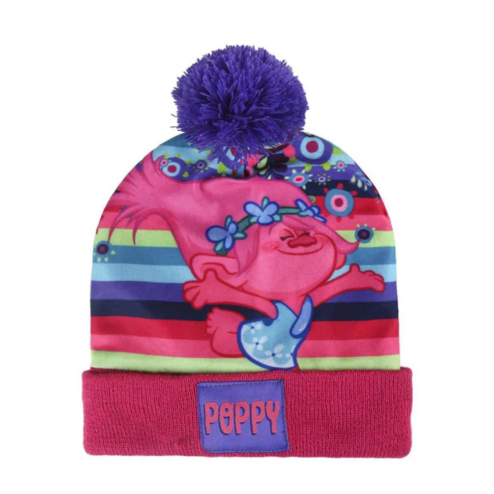 Trolls Poppy Bobble Hat & Gloves Set Extra Image 2