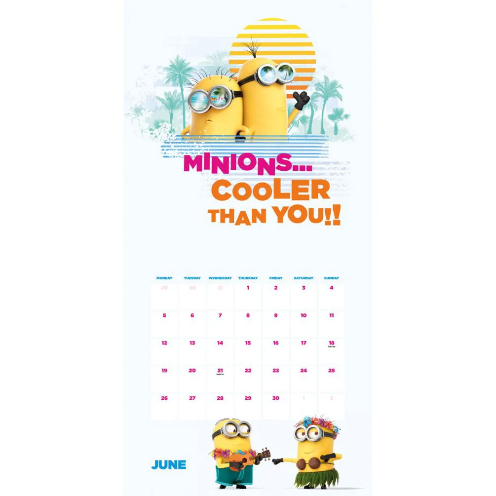 Minions 2017 Square Calendar Extra Image 2