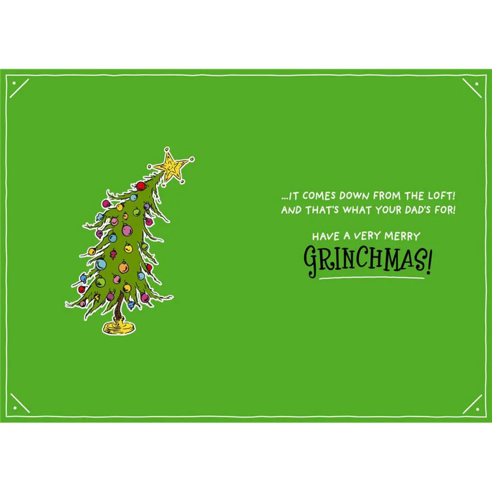 Dad The Grinch Christmas Card Extra Image 1