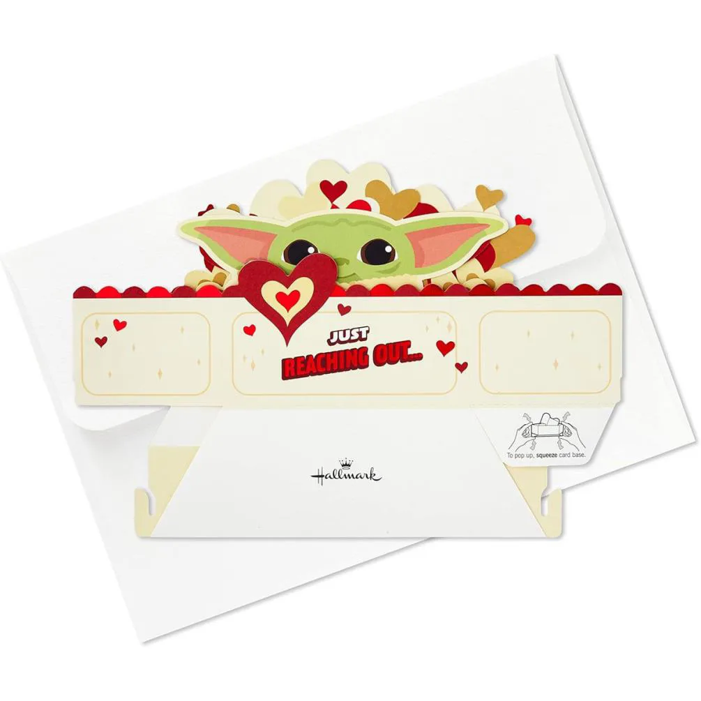 Star Wars The Mandalorian Grogu Pop Up Valentine's Day Card Extra Image 2