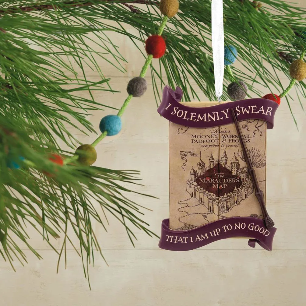 Harry Potter Marauder''s Map Hanging Resin Ornament Extra Image 2