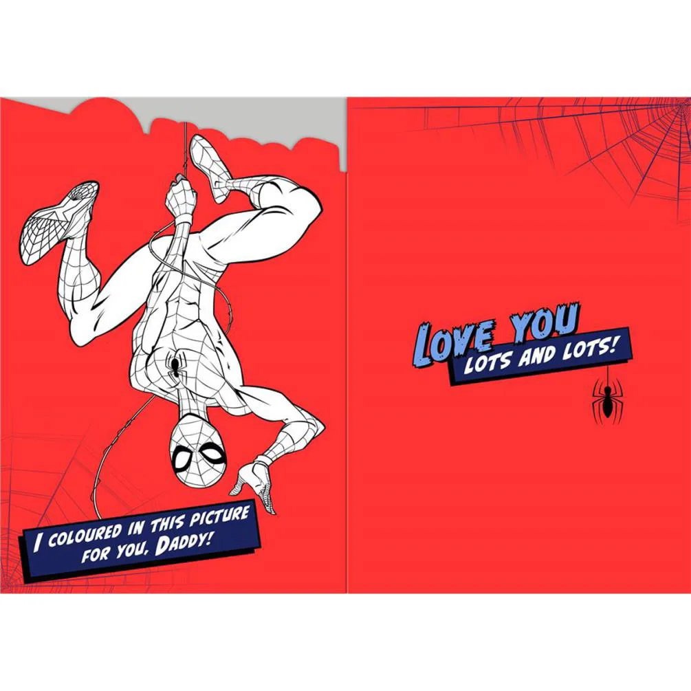 Daddy You're My Hero Spideman Card Extra Image 1