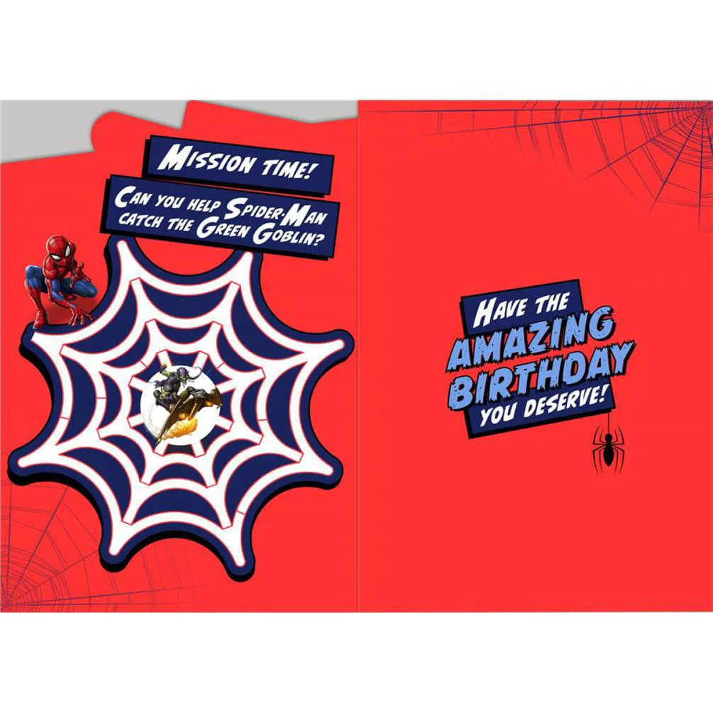 Super Hero Brother Spiderman Birthday Card Extra Image 1