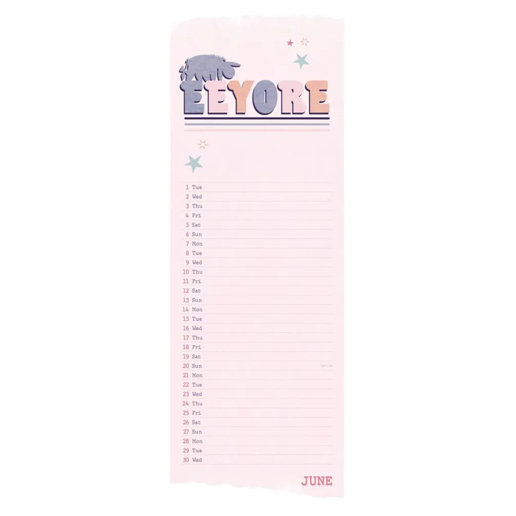 Winnie The Pooh Eeyore 2021 Official Slim Calendar Extra Image 1