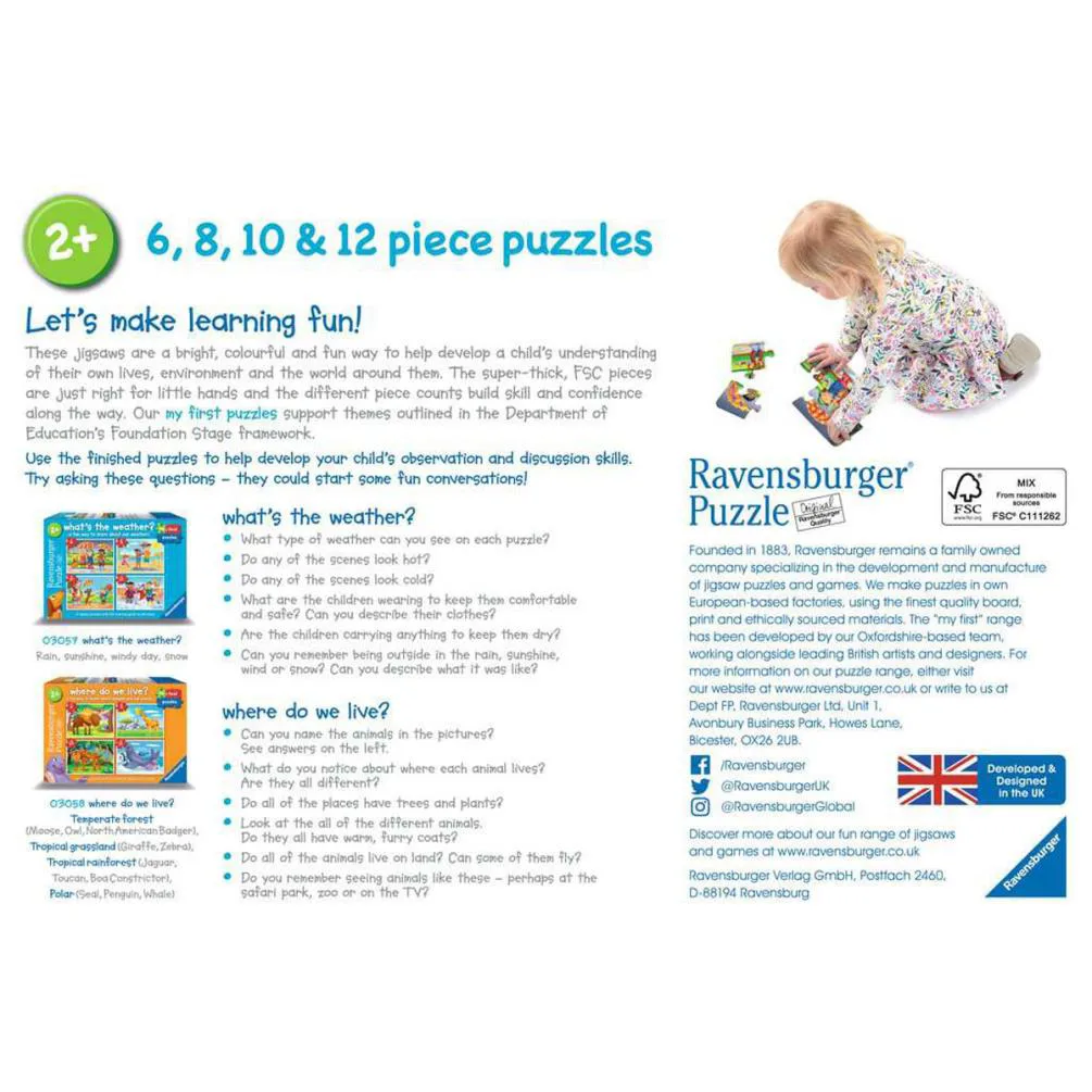 Where do we Live 4 In a Box My First Jigsaw Puzzles Extra Image 1