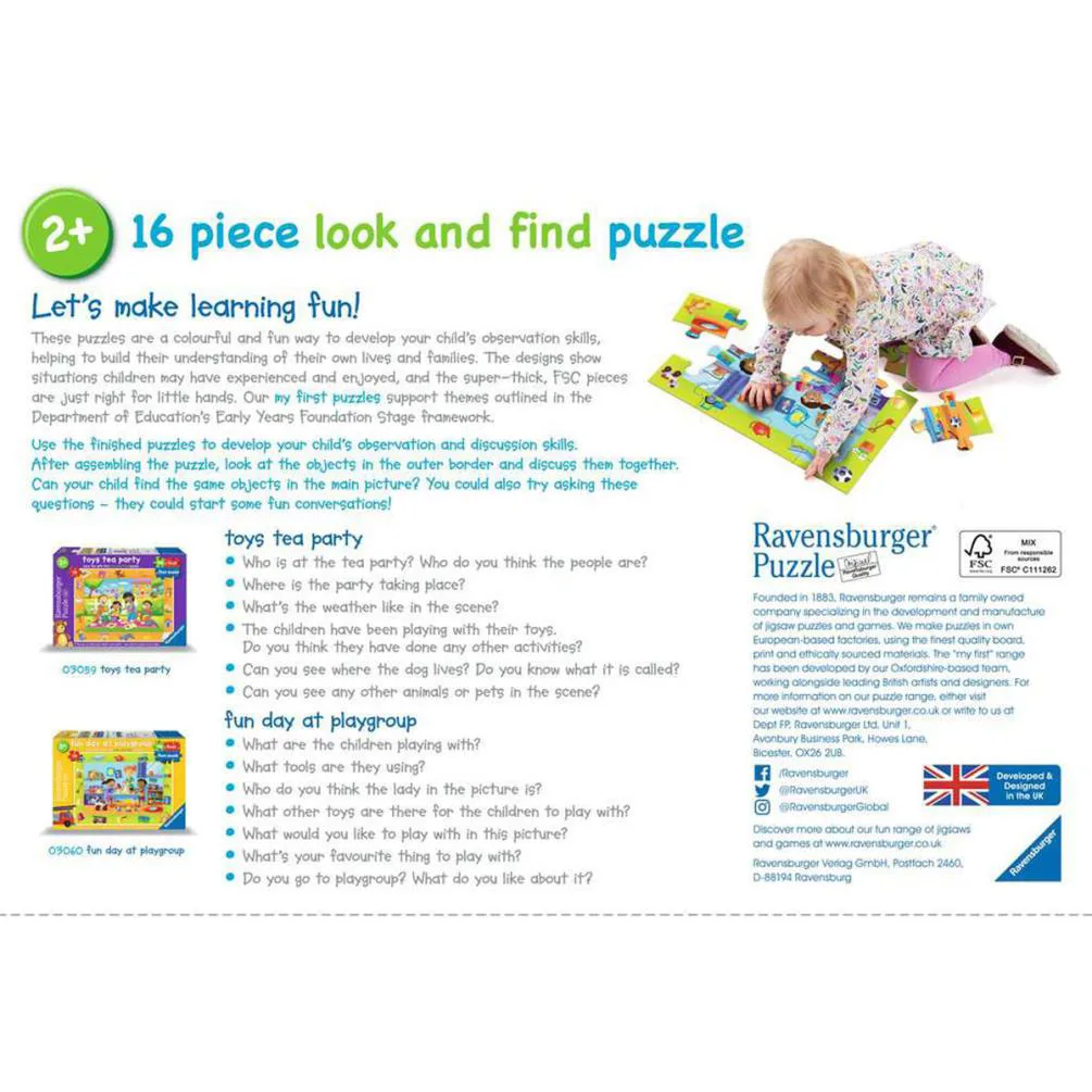 Toys Tea Party 16pc My First Jigsaw Puzzle Extra Image 1