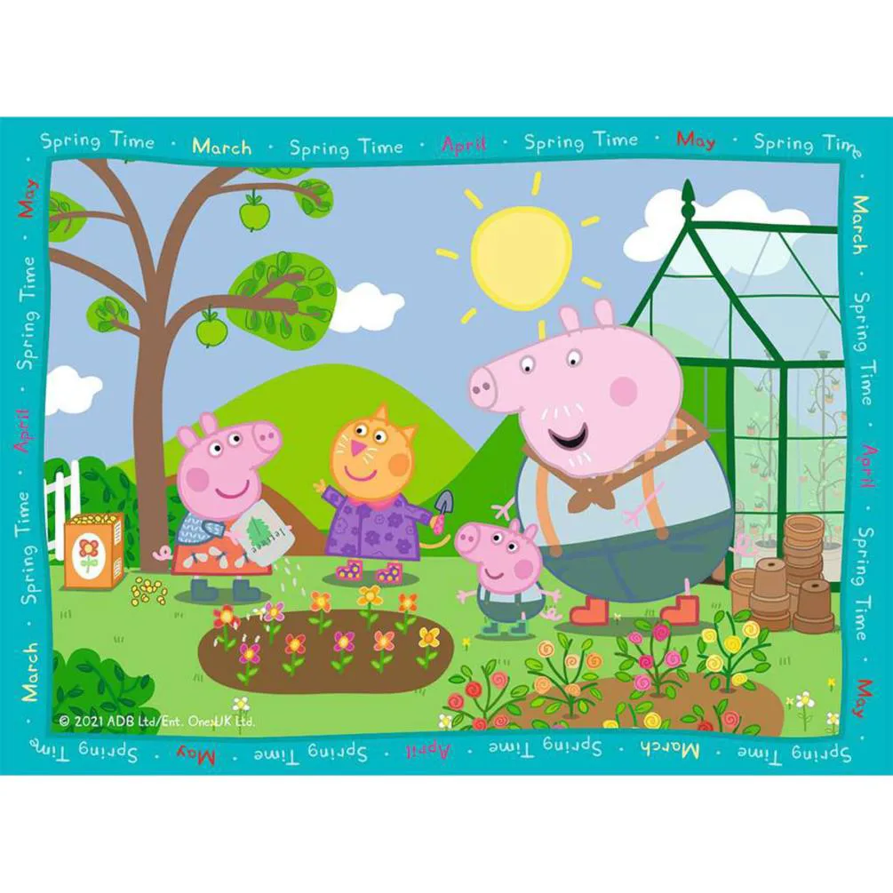 Peppa Pig Four Seasons 4 In a Box Jigsaw Puzzles Extra Image 1