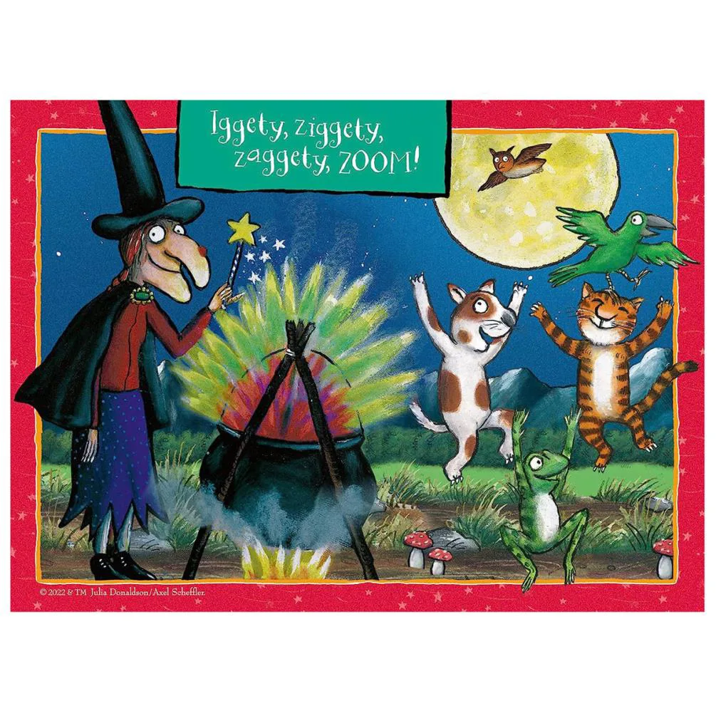 Room On The Broom 4 In a Box Jigsaw Puzzles Extra Image 1