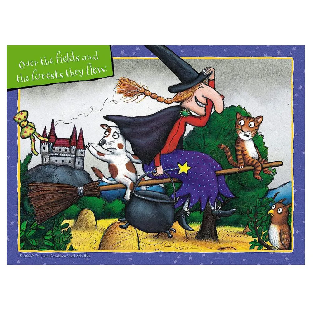 Room On The Broom 4 In a Box Jigsaw Puzzles Extra Image 2