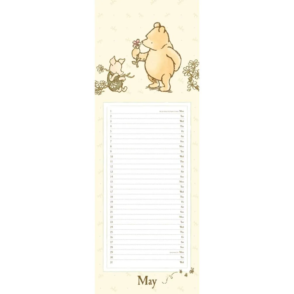 Winnie the Pooh 2017 Classic Slim Calendar Extra Image 2