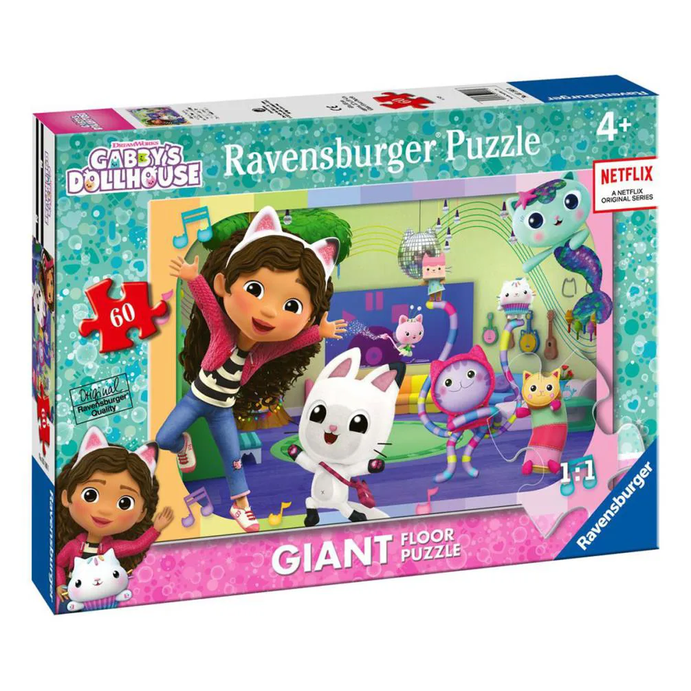 Gabby''s Dollhouse 60pc Giant Floor Puzzle Extra Image 1