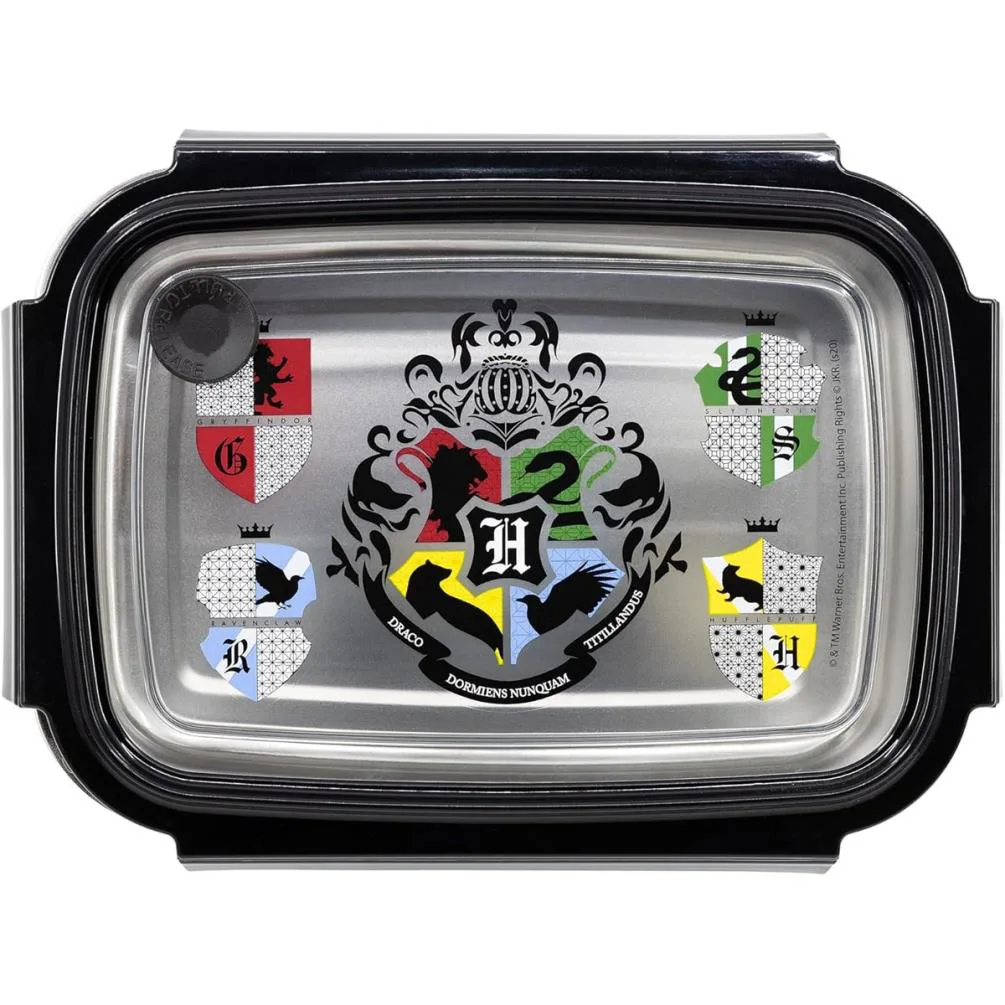 Harry Potter Crests Rectangular Stainless Steel Lunch Box Extra Image 1
