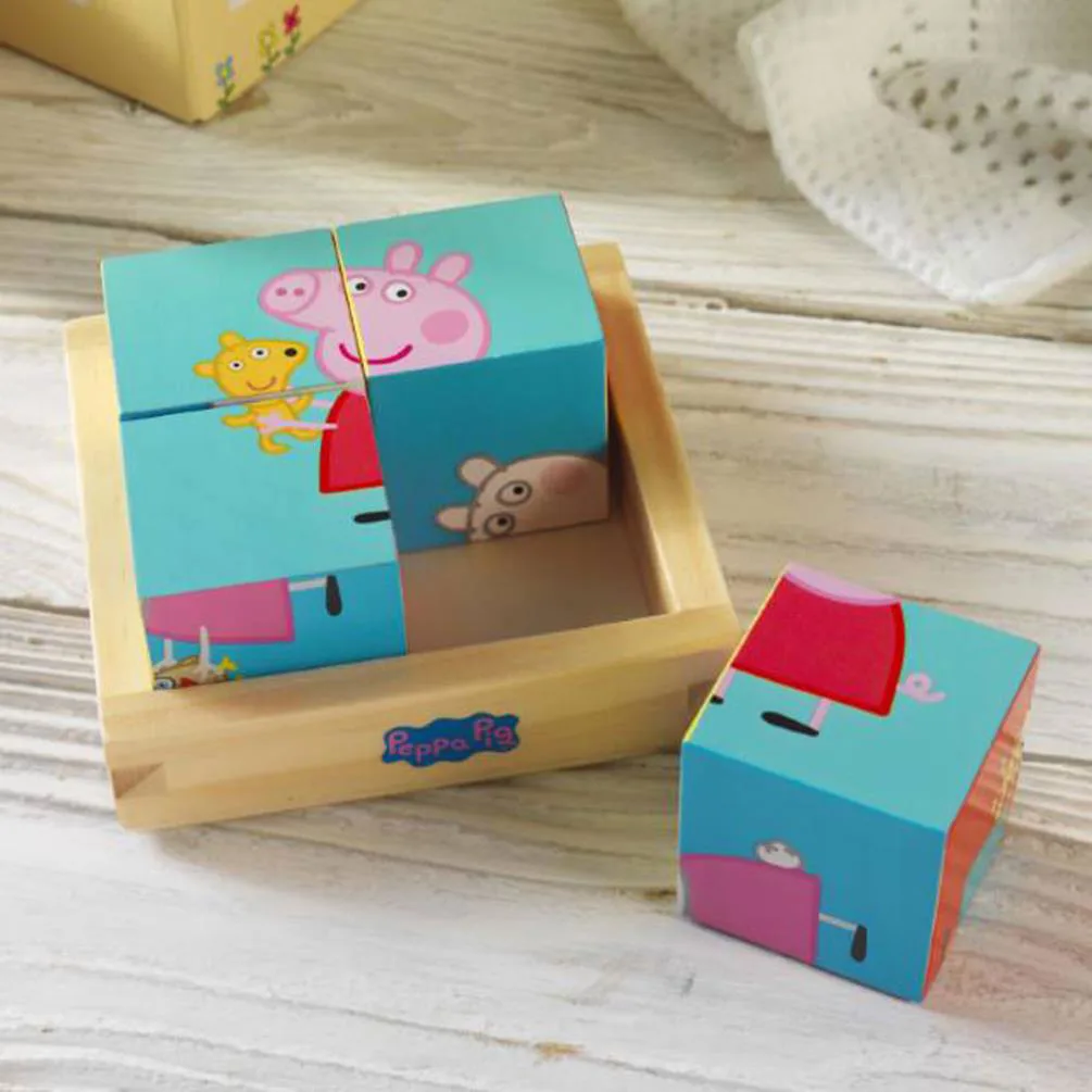 Personalised Peppa Pig Puzzle Blocks Extra Image 1