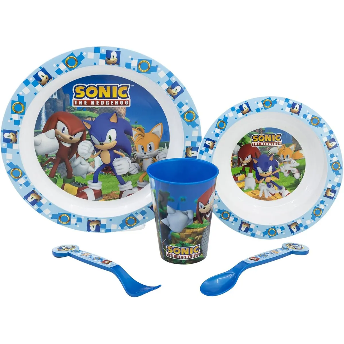 Sonic The Hedgehog 5 Piece Dinnerware Set Extra Image 1