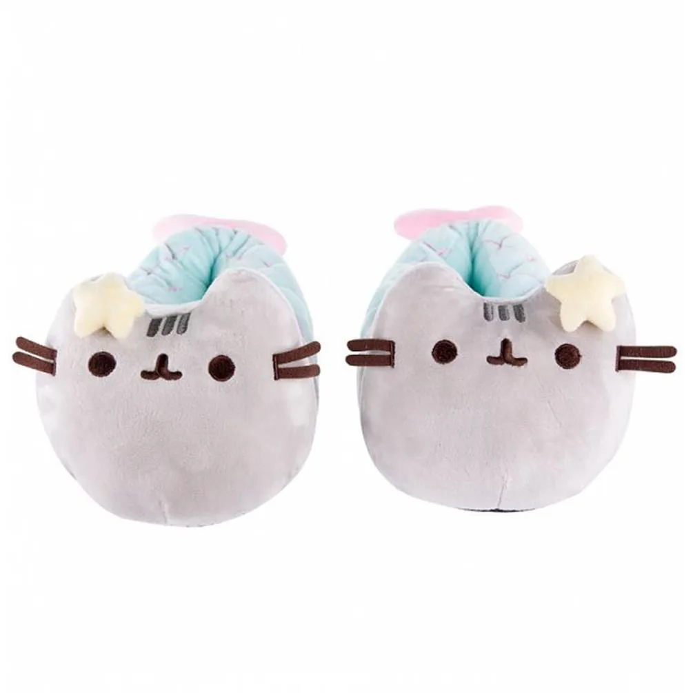 Pusheen Mermaid Plush Slippers Extra Image 1