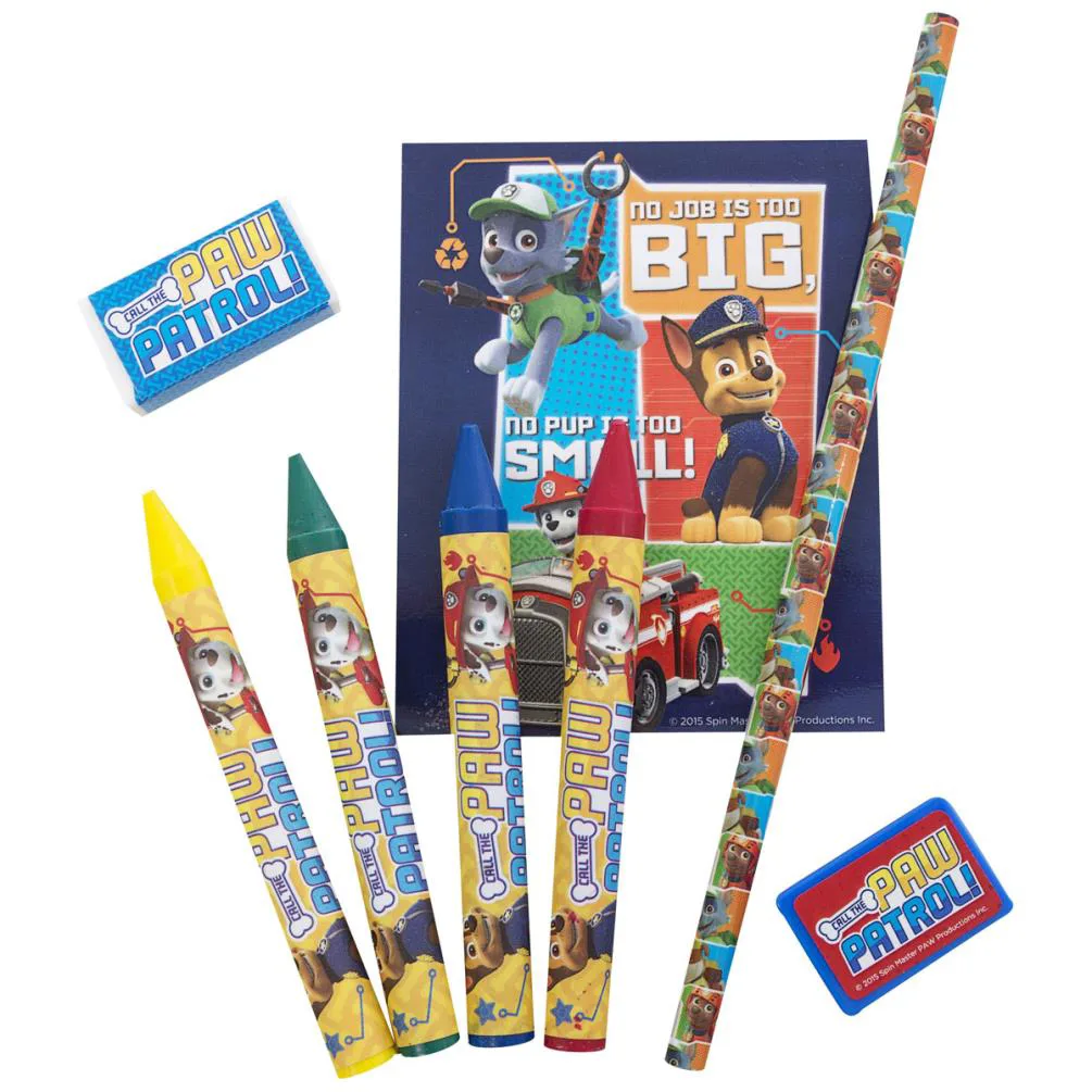 Paw Patrol 8 Piece Colouring Stationery Set Extra Image 1