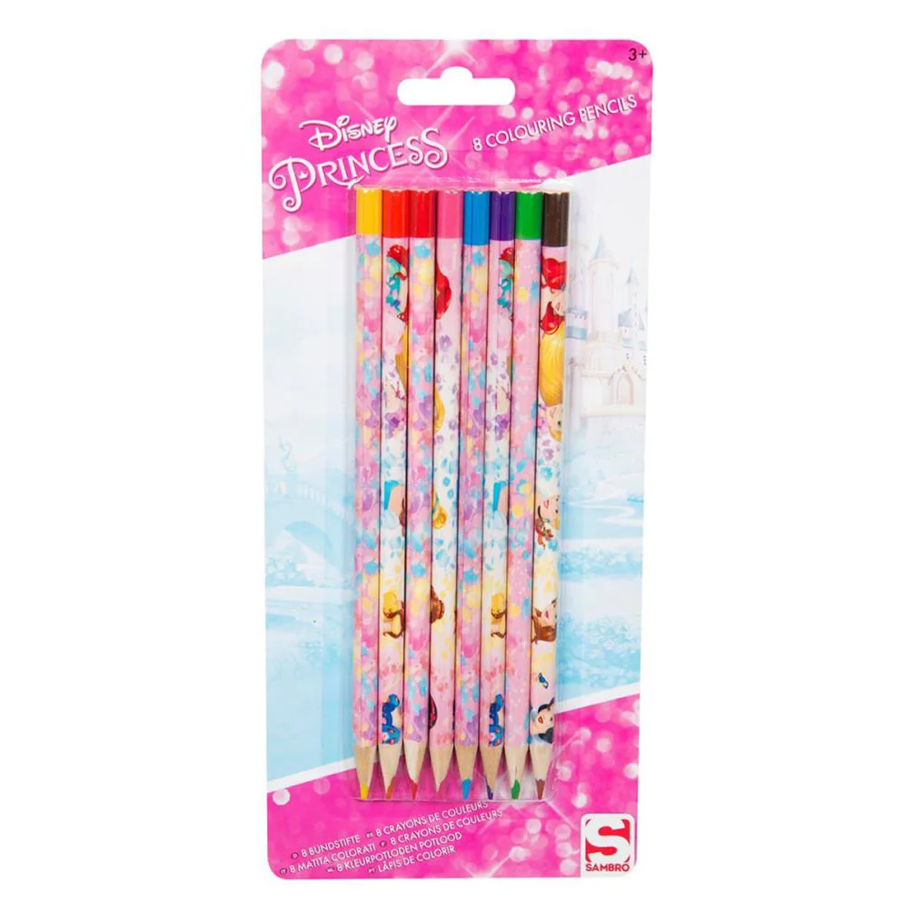 Disney Princess Colouring Pencils (Pack of 8) Extra Image 1