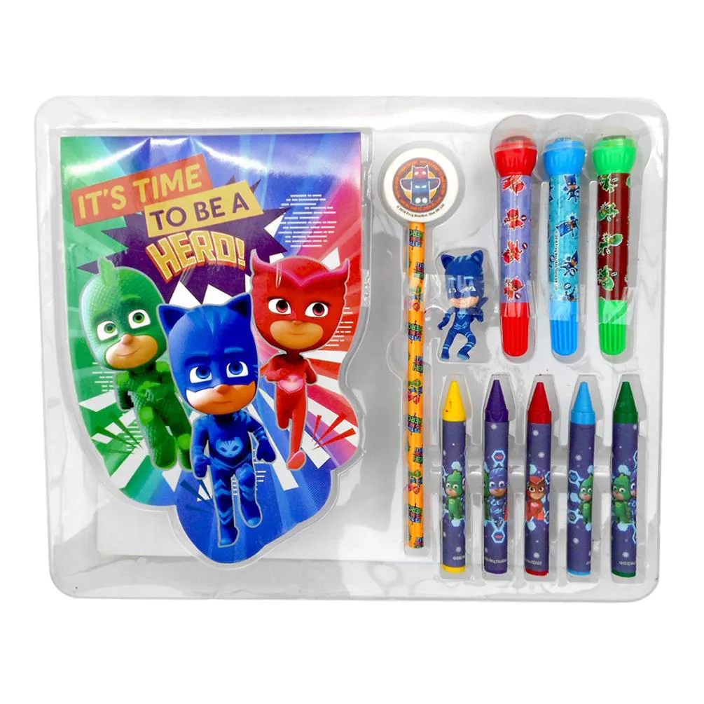 PJ Masks 11pc Stationery Set In Carry Case Extra Image 1