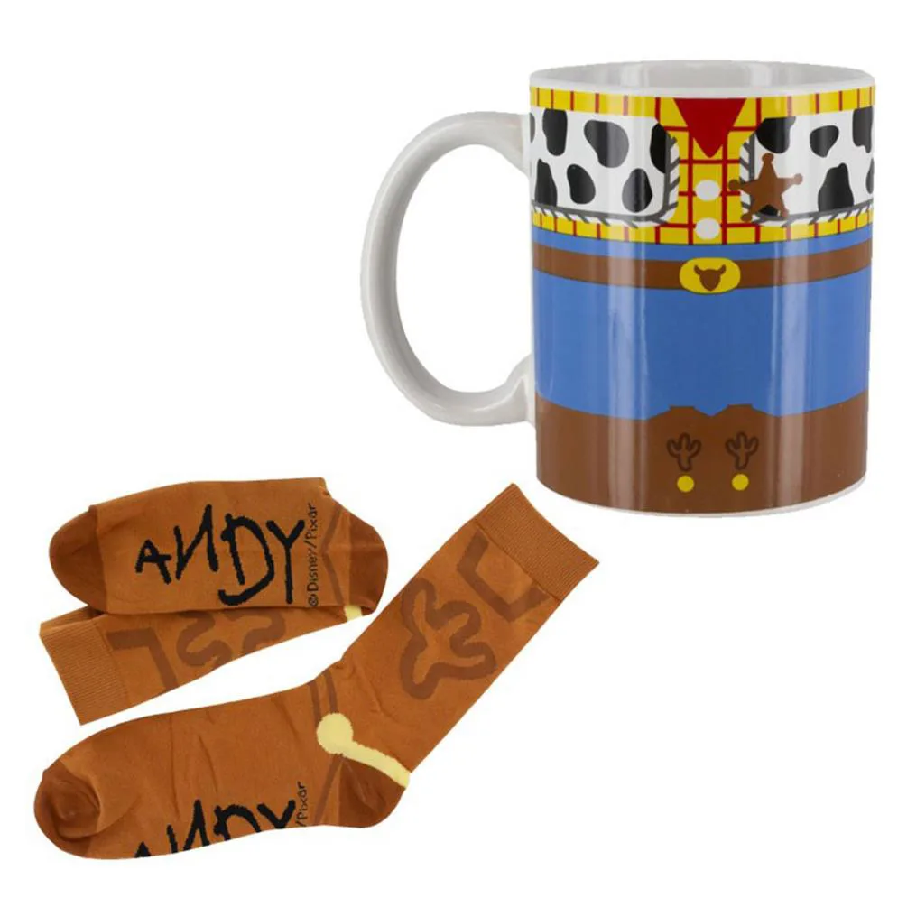 Disney Toy Story Woody Ceramic Mug & Adult Sock Set Extra Image 1