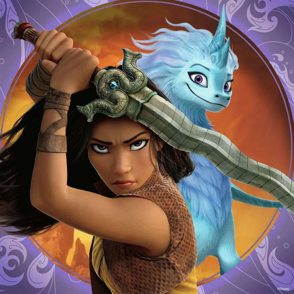 Raya & the Last Dragon 3x 49pc Jigsaw Puzzles Extra Image 1