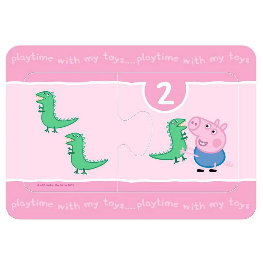 Peppa Pig 9x 2pc Chunky Jigsaw Puzzles Extra Image 1
