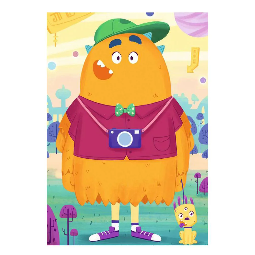 Monsters Mix & Match 3 x 24pc Jigsaw Puzzles Extra Image 3