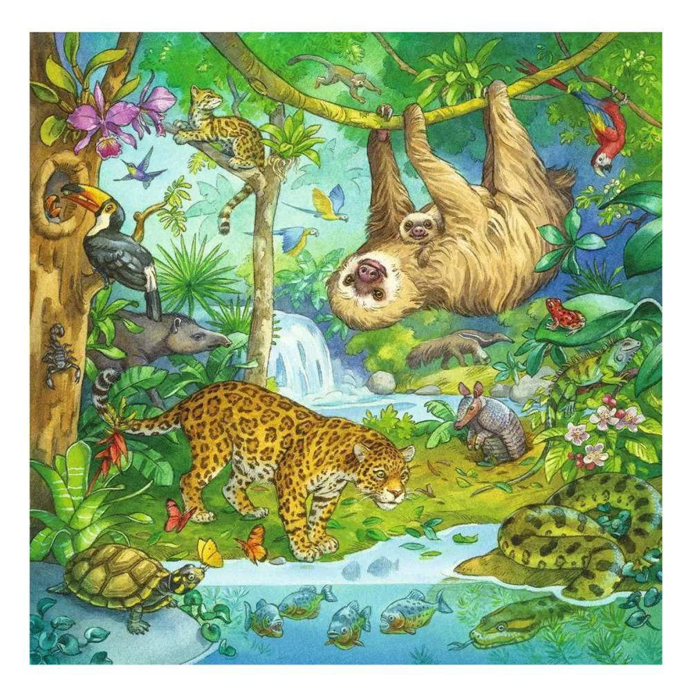 Jungle Fun 3 x 49pc Jigsaw Puzzles Extra Image 1