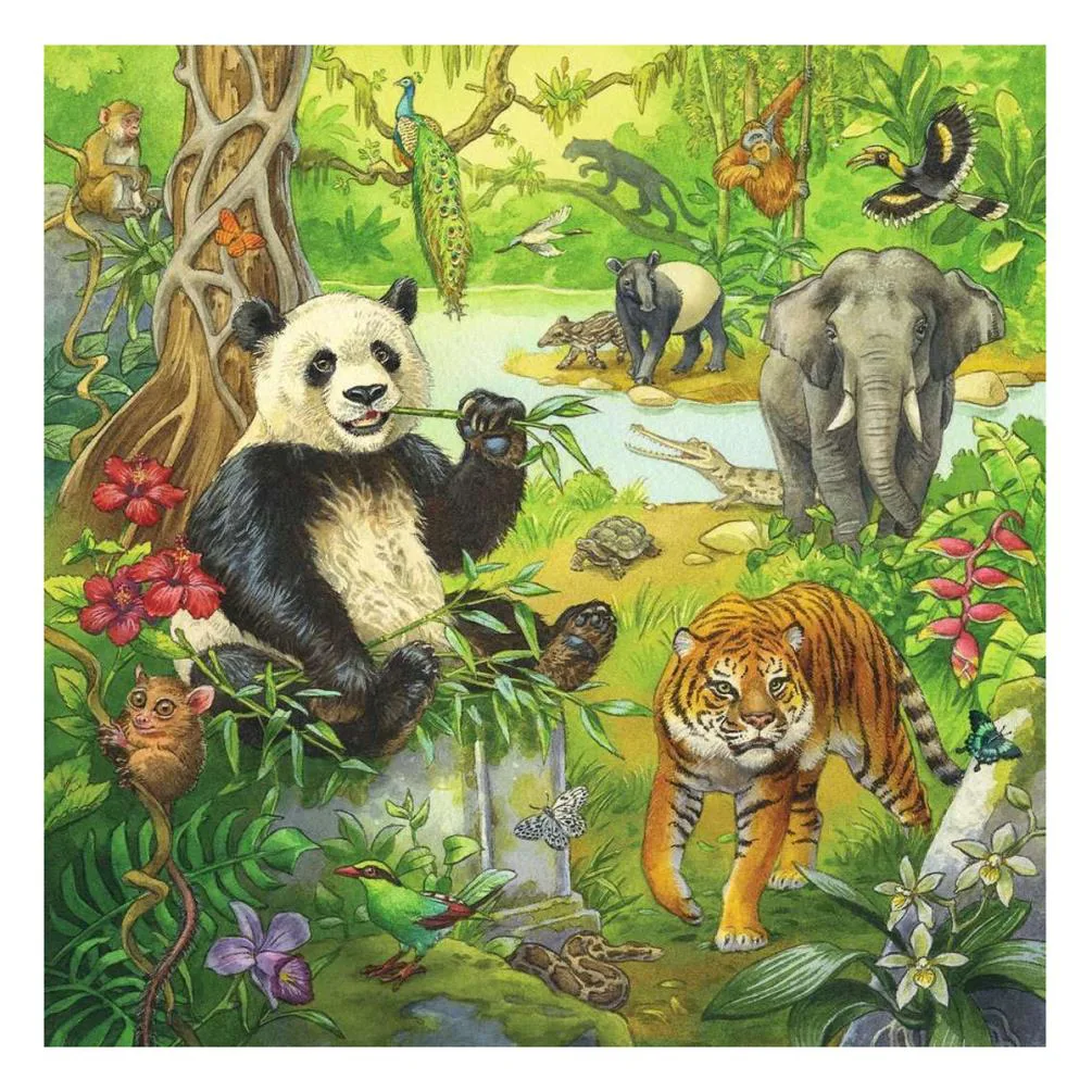 Jungle Fun 3 x 49pc Jigsaw Puzzles Extra Image 2