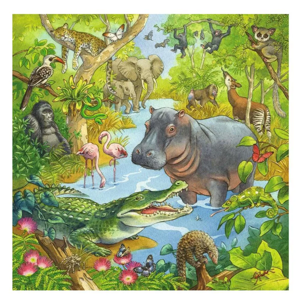 Jungle Fun 3 x 49pc Jigsaw Puzzles Extra Image 3