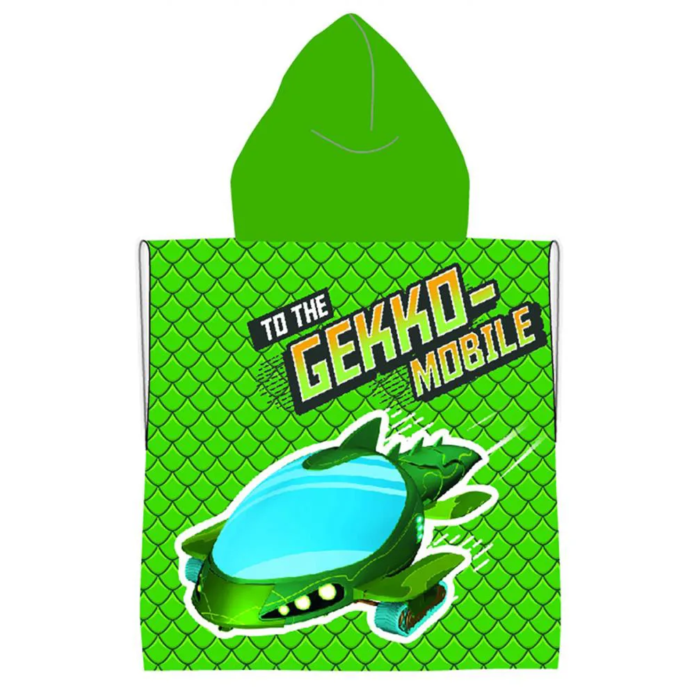 PJ Masks Gekko Hooded Towel Poncho Extra Image 1