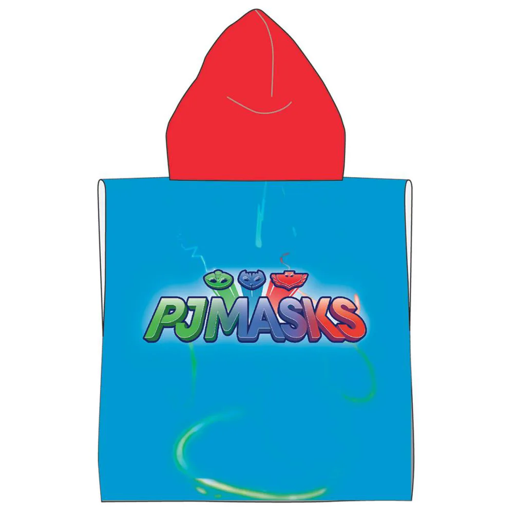 PJ Masks Time To Be A Hero Hooded Towel Poncho Extra Image 1