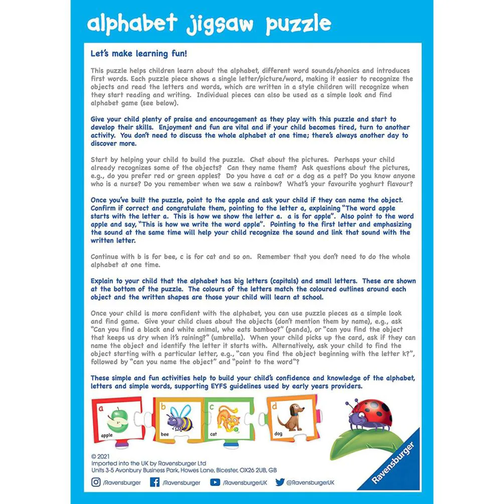 Alphabet 30pc Jigsaw Puzzle Extra Image 2