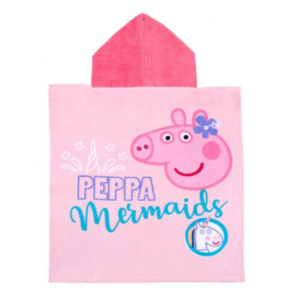 Peppa Pig Unicorn Hooded Towel Poncho Extra Image 1
