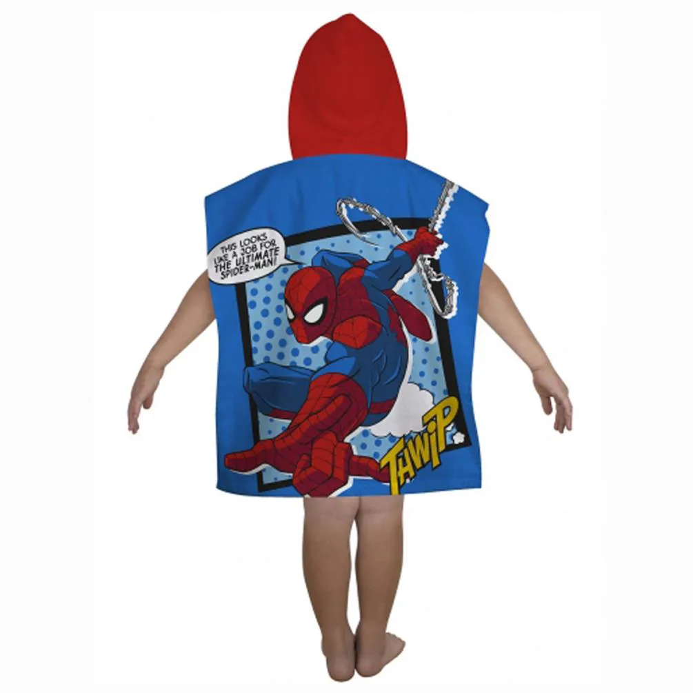Marvel Spider-Man Webhead Hooded Towel Poncho Extra Image 1