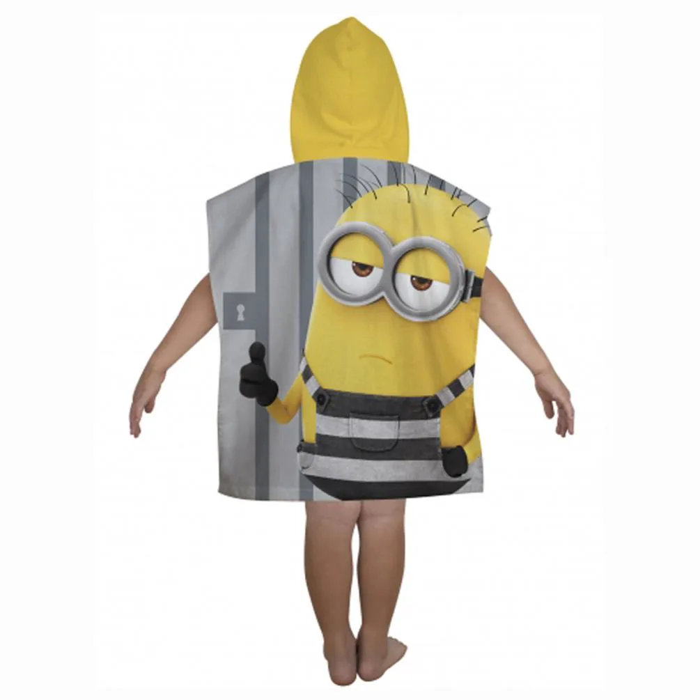 Despicable Me Minions Jailbird Hooded Towel Poncho Extra Image 1