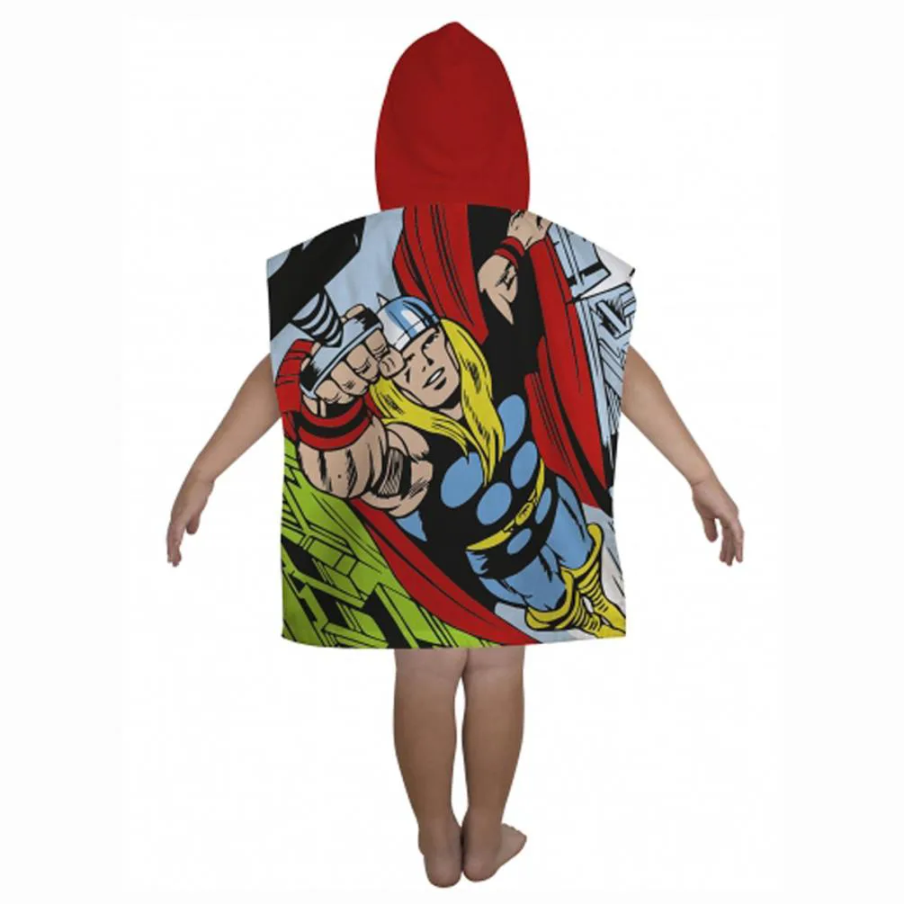Marvel Avengers Retro Hooded Towel Poncho Extra Image 1