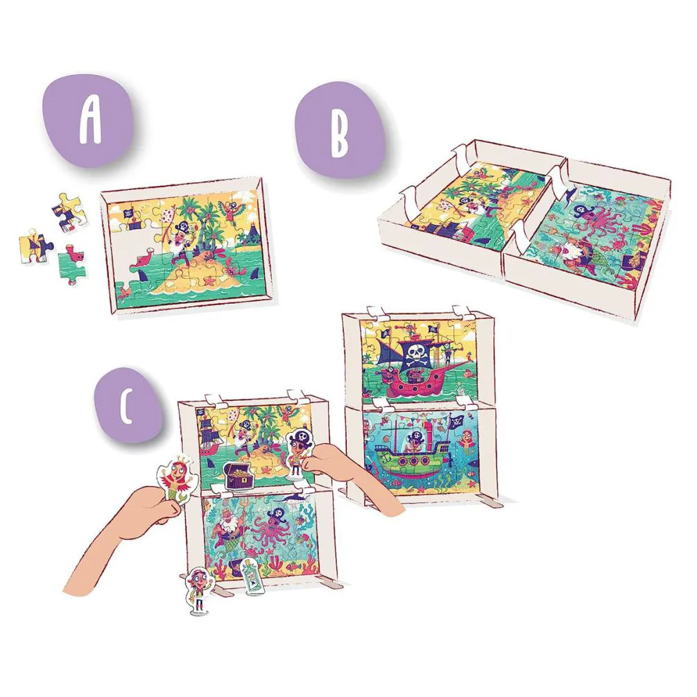 Puzzle & Play Land In Sight 2 x 24pc Jigsaw Puzzles Extra Image 3