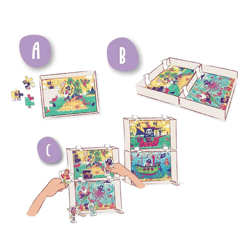 Puzzle & Play Jungle Adventure 2 x 24pc Jigsaw Puzzles Extra Image 3