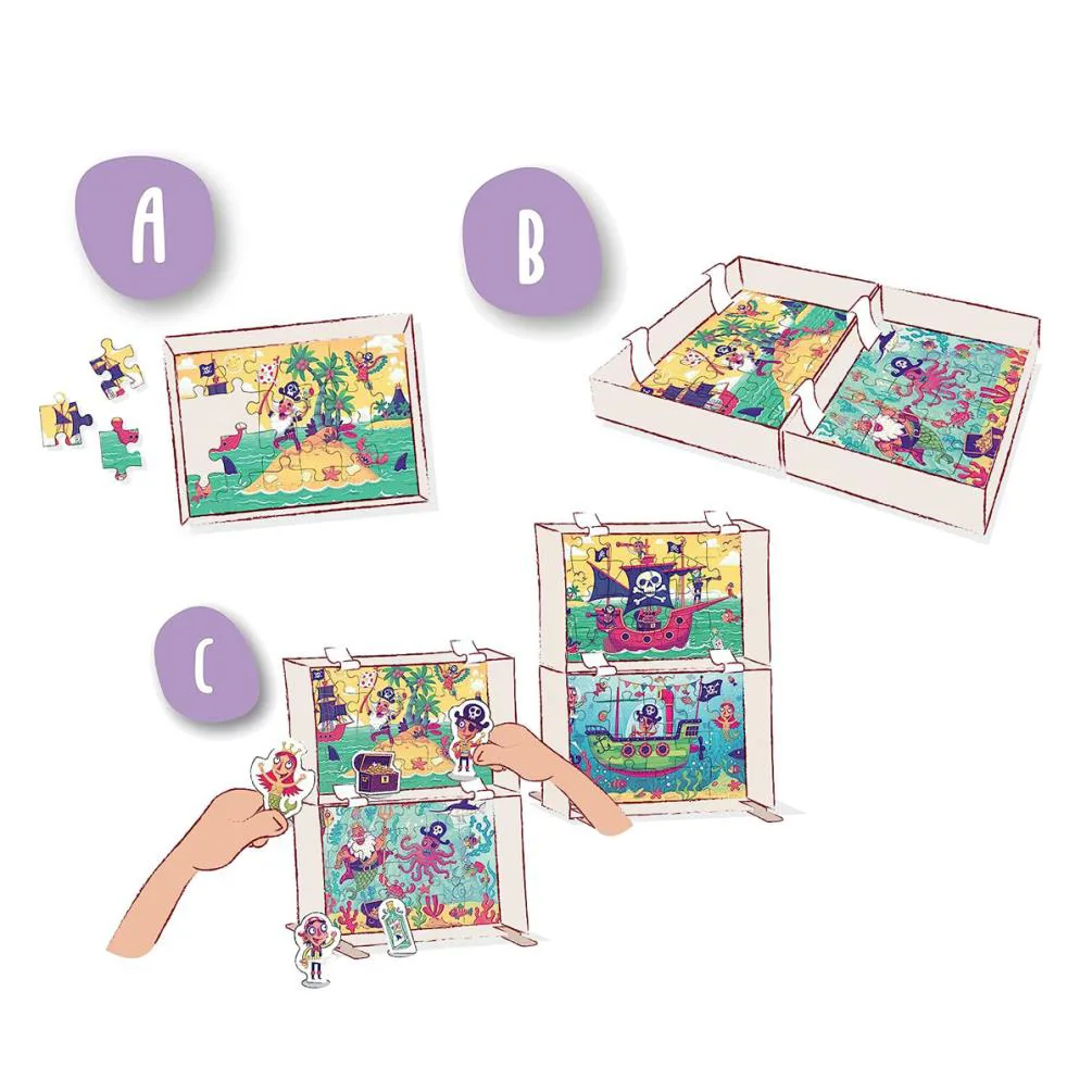 Puzzle & Play Safari Time 2 x 24pc Jigsaw Puzzles Extra Image 2