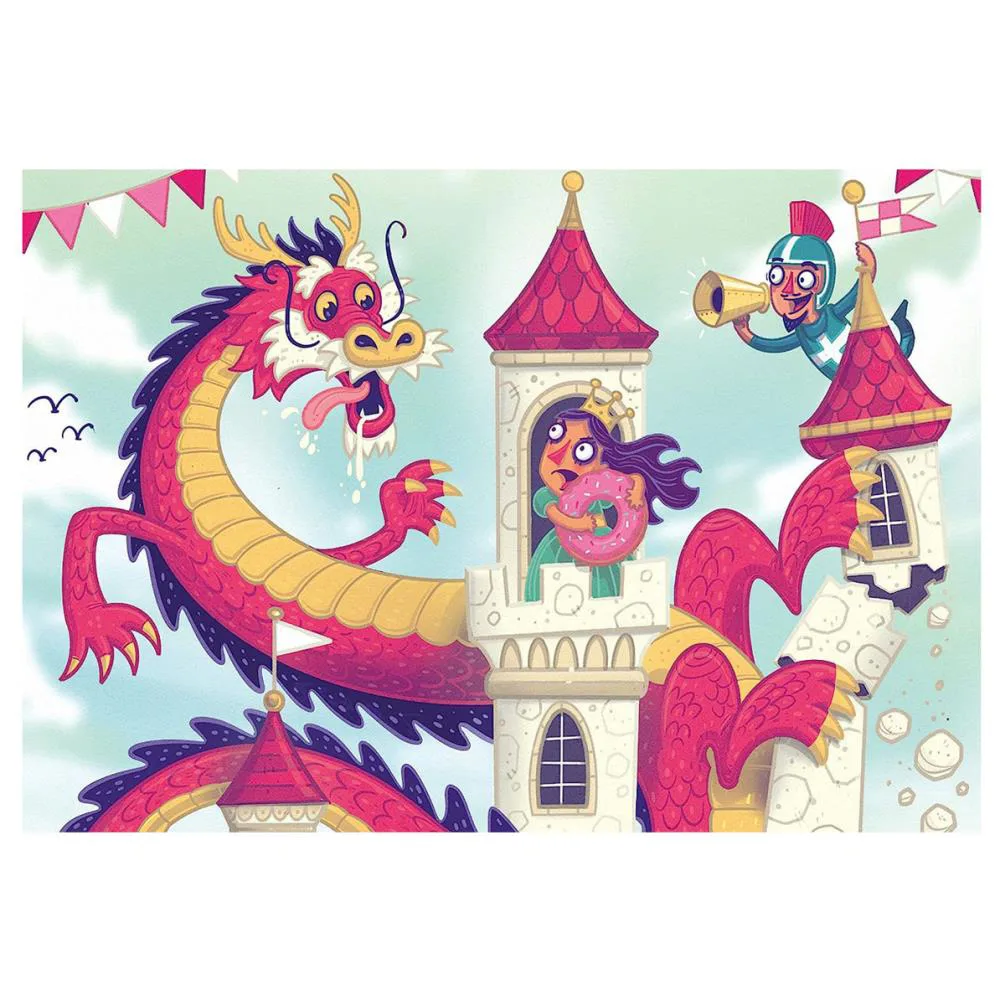 Puzzle & Play Donut Dragon 2 x 24pc Jigsaw Puzzles Extra Image 2