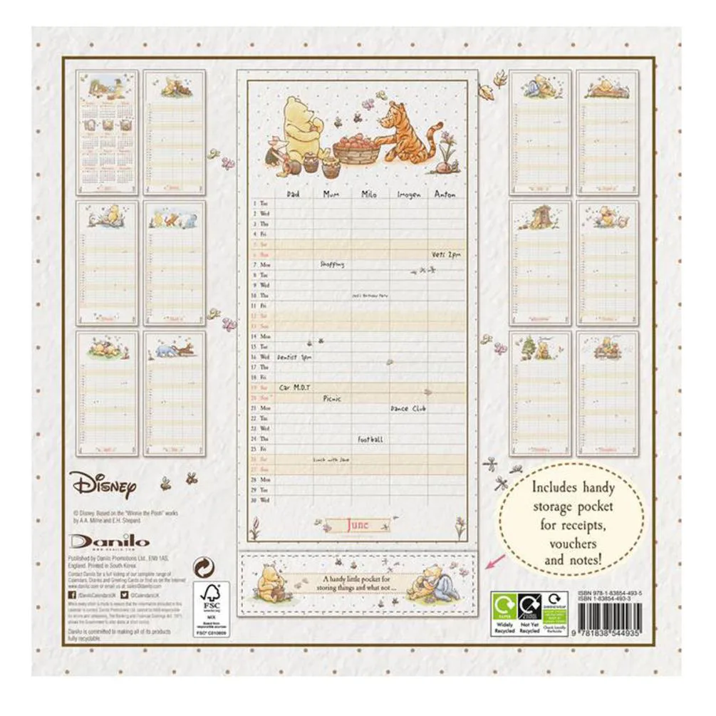 Winnie the Pooh Official 2021 Family Organiser Extra Image 2