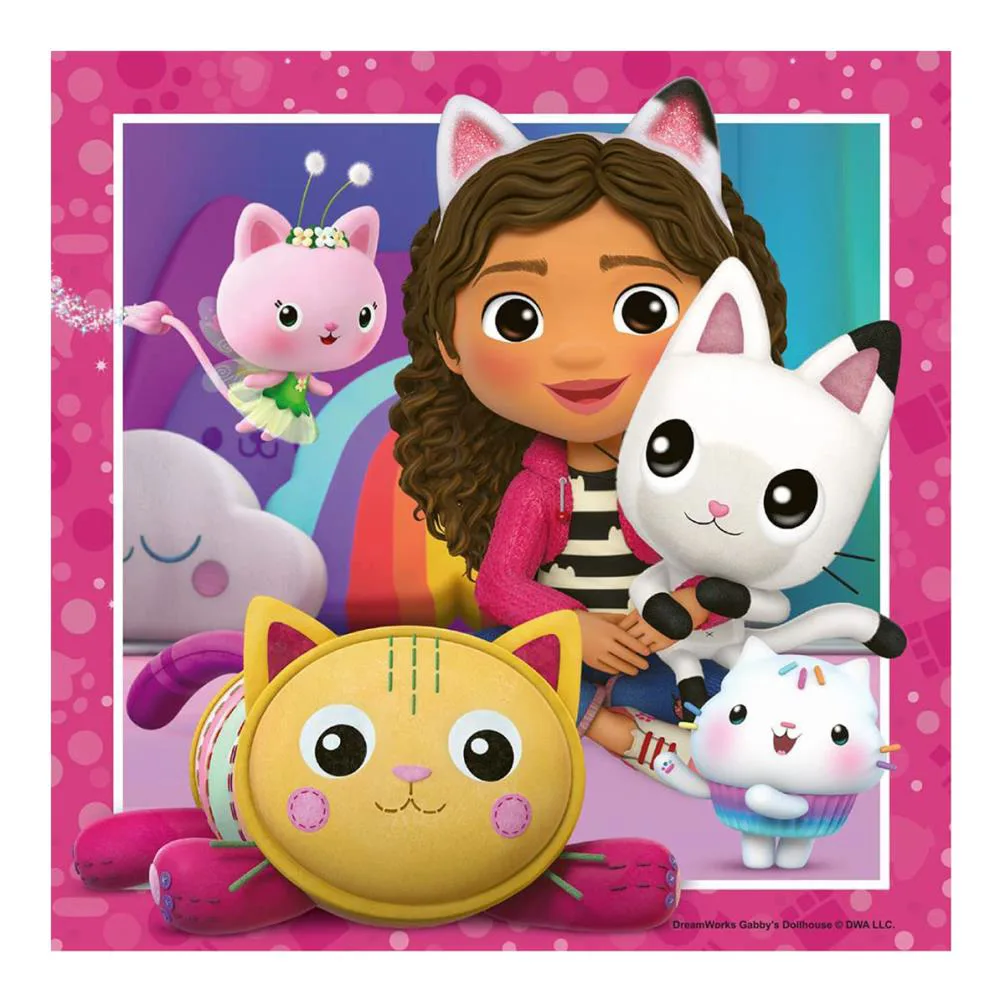 Gabby's Dollhouse 3x 49pc Jigsaw Puzzles Extra Image 3