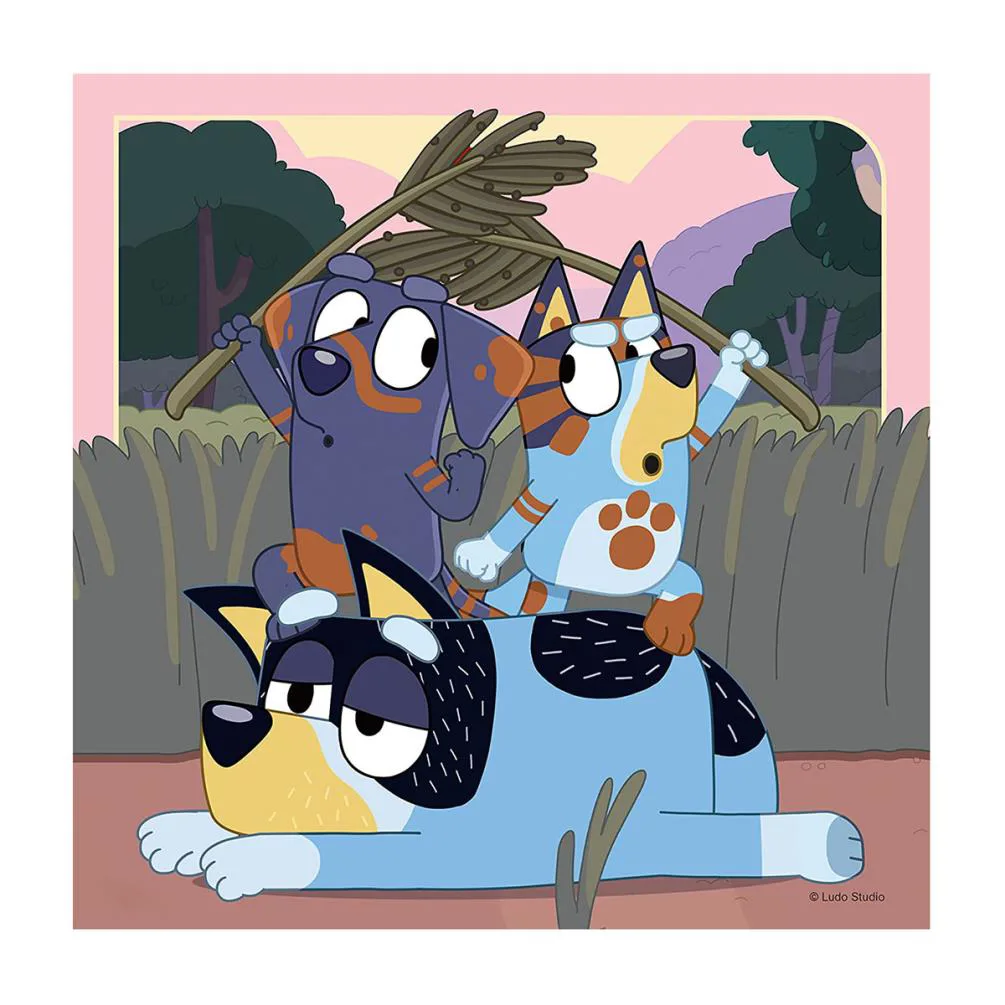 Bluey 3 x 49pc Jigsaw Puzzles Extra Image 3