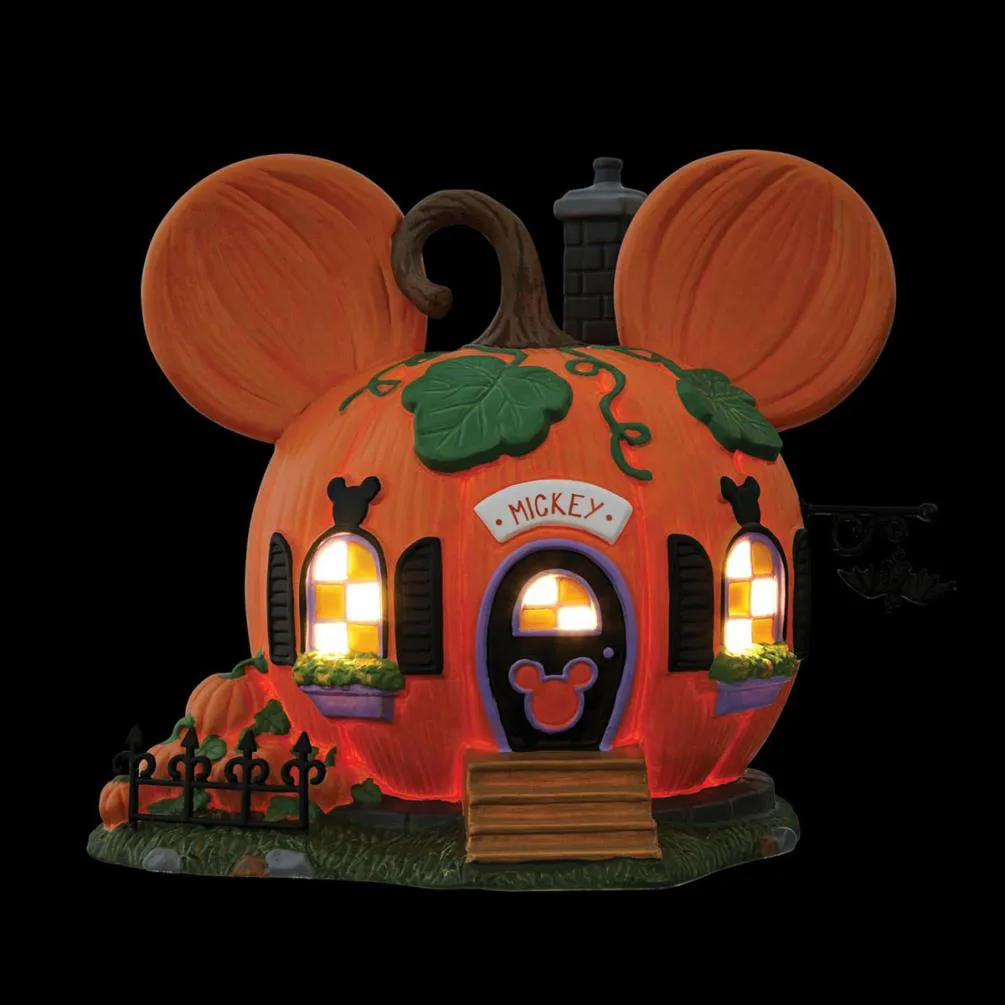 Disney Mickey Mouse's Pumpkintown House Light Up Figurine Extra Image 1