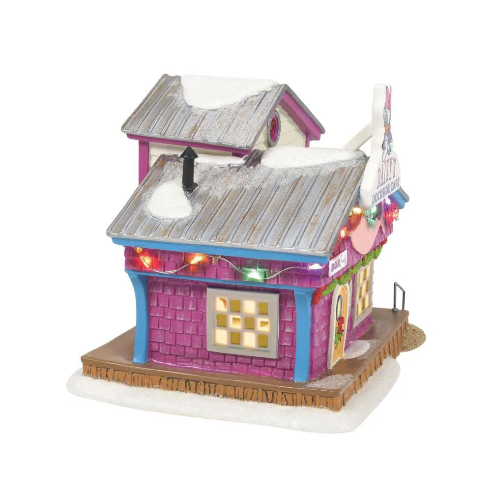 Disney Village Daisy Duck Dockside Cafe Light Up Figurine Extra Image 1