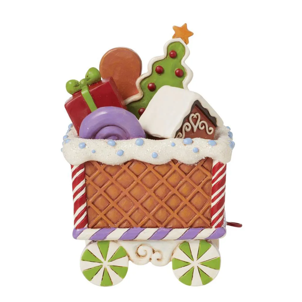 Jim Shore Railway Surprises Gingerbread Train Car Christmas Figurine Extra Image 2